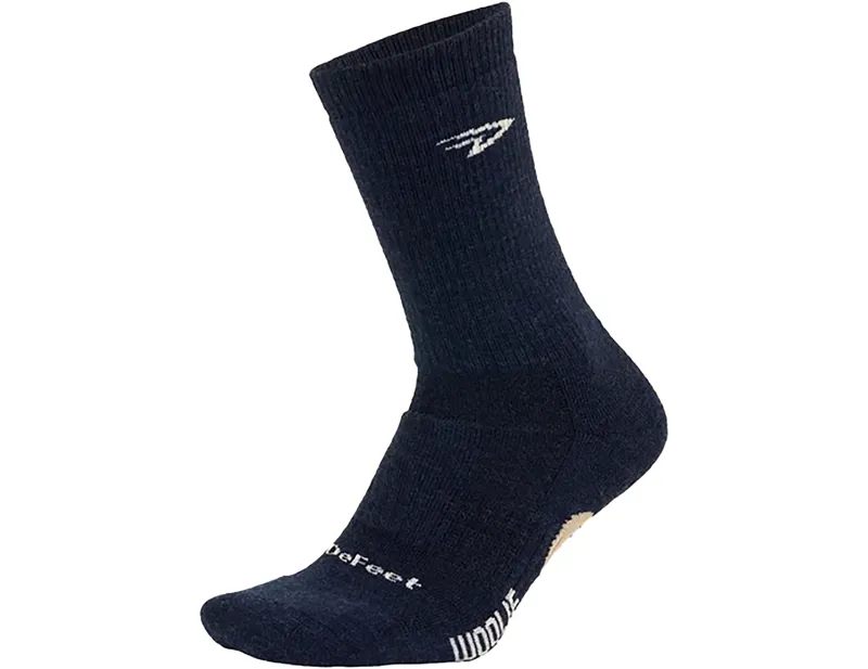 Balfes Bikes Defeet Woolie Boolie 6 inch D-Logo Sock in Charcoal Grey | Free postage over £30, £10 off first order, price match & 0% finance.