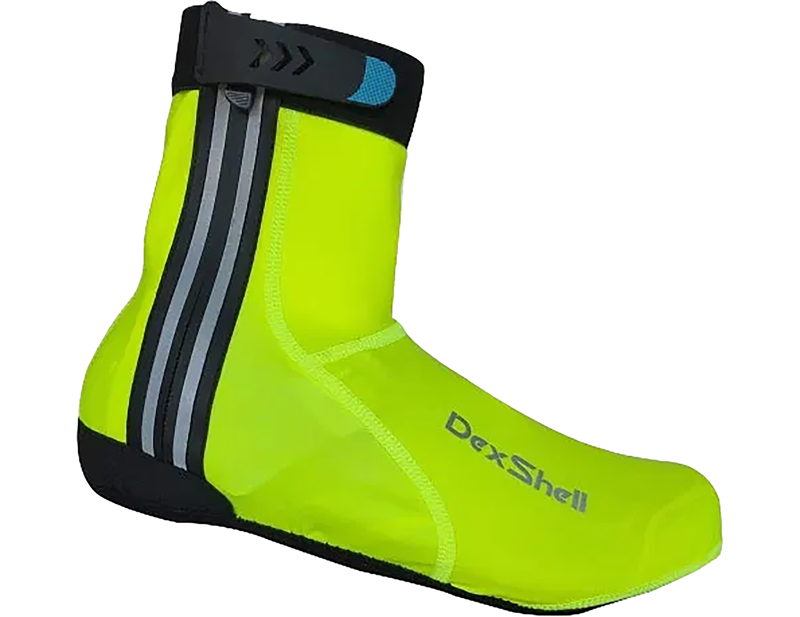 Dexshell Lightweight Stretch Fabric Overshoes in Hi-Vis Yellow