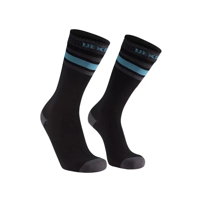 Balfes Bikes Dexshell Ultra Dri Waterproof Lightweight Sports Socks Small in Aqua Blue Stripe | Free postage over £30, £10 off first order, price match & 0% finance.