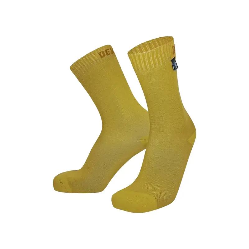Balfes Bikes Dexshell Ultra Thin Crew Waterproof Socks in Sunset Yellow | Free postage over £30, £10 off first order, price match & 0% finance.