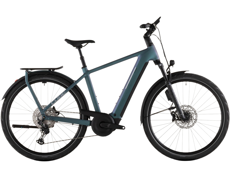 Balfes Bikes Cube Kathmandu Hybrid Exc 800 Electric Hybrid Bike 2026 in Smaragdgrey/Prism | Free postage over £30, £10 off first order, price match & 0% finance.
