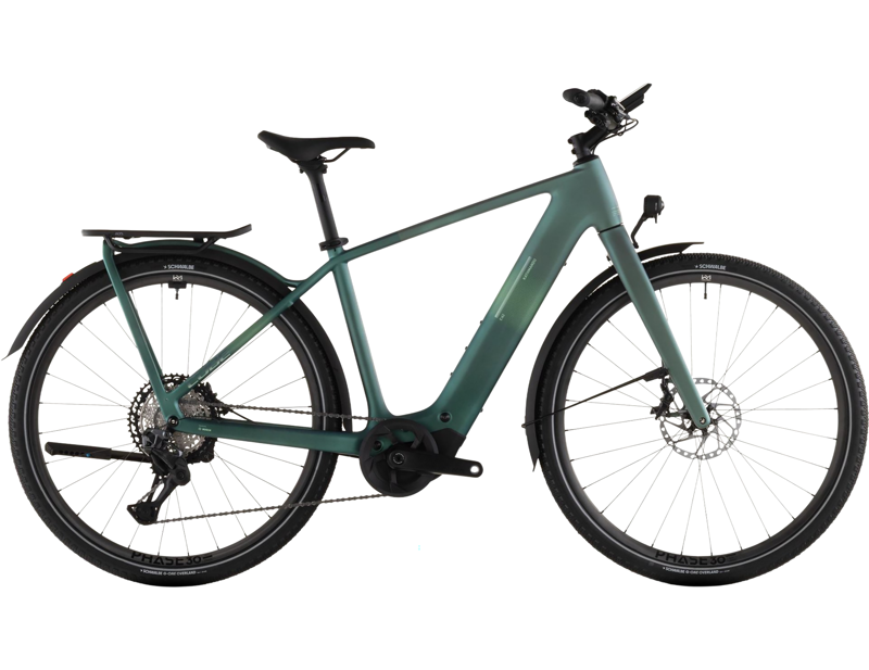 Cube Kathmandu Hybrid c:62 Slt 400x Electric Hybrid Bike 2026 in Seafoam/Chrome