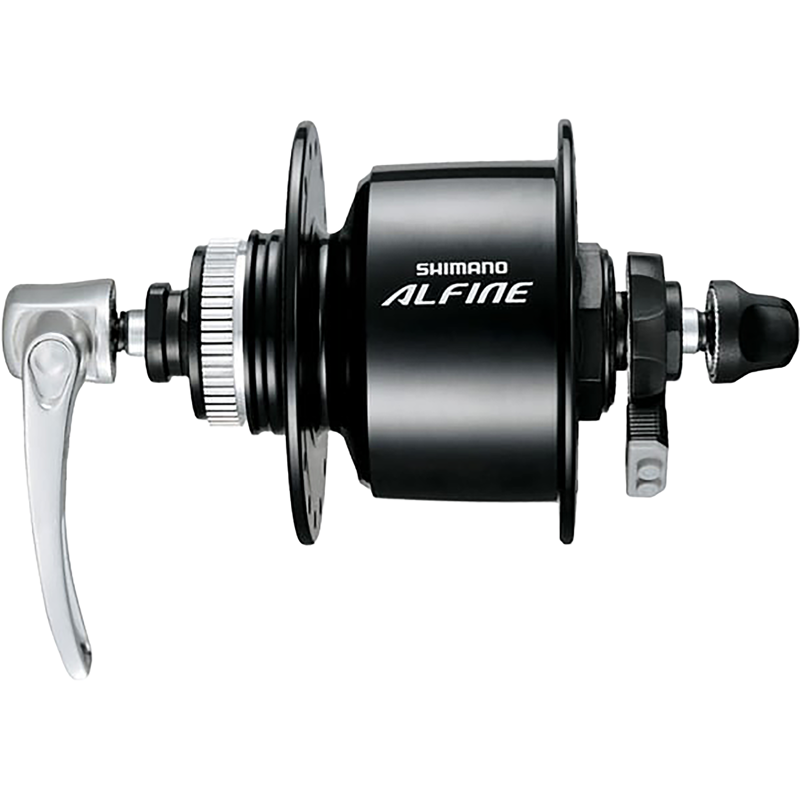 Balfes Bikes Shimano DH-S501 Alfine 6v 3w dynamo front hub in black - Centre-Lock disc 32h Q/R | Free postage over £30, £10 off first order, price match & 0% finance.
