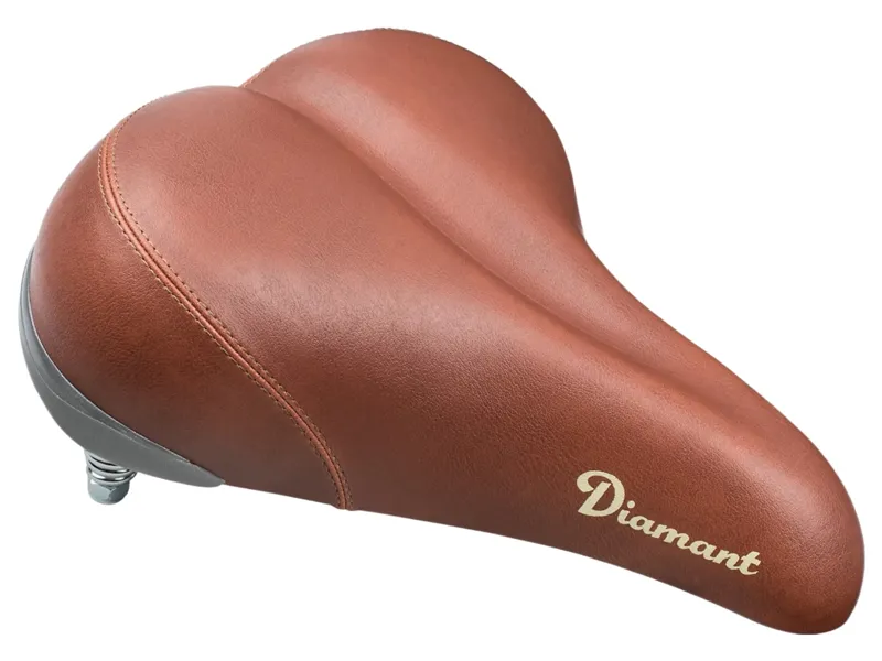 Balfes Bikes Diamant Retro Saddle With Metal Springs in Brown | Free postage over £30, £10 off first order, price match & 0% finance.