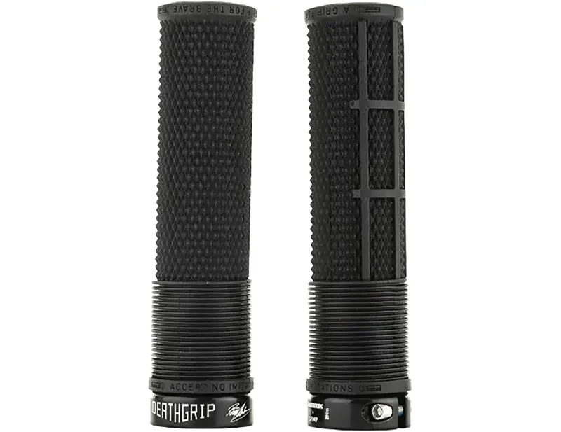 Balfes Bikes Dmr DMR Brendog Deathgrip Flangeless Thin in Black - OE | Free postage over £30, £10 off first order, price match & 0% finance.