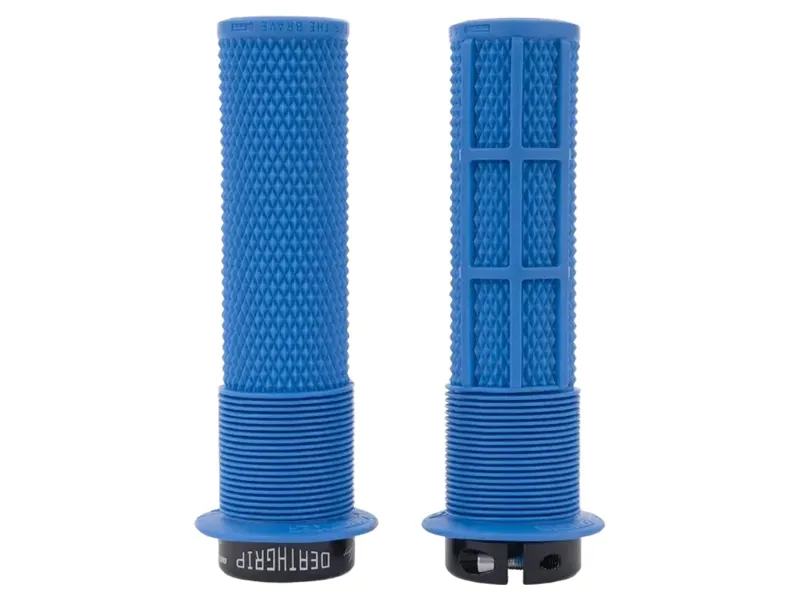 DMR Brendog DeathGrip Flange Thick Mountain Bike Grip in Royal Blue