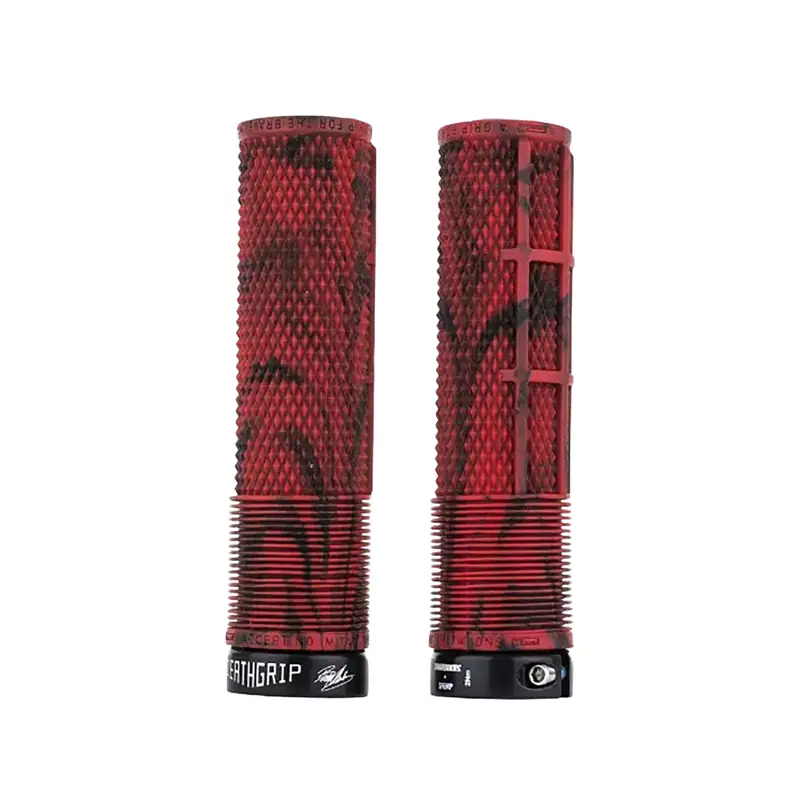 Balfes Bikes Dmr DMR Brendog Deathgrip Flangeless Grips in Marble Red | Free postage over £30, £10 off first order, price match & 0% finance.