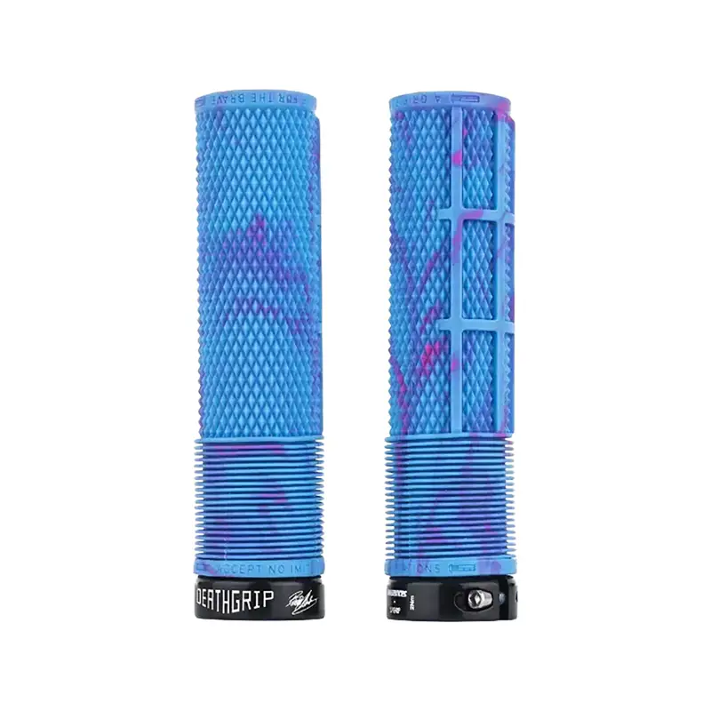 Balfes Bikes Dmr DMR Brendog Deathgrip Flangeless Grips in Miami Blue | Free postage over £30, £10 off first order, price match & 0% finance.