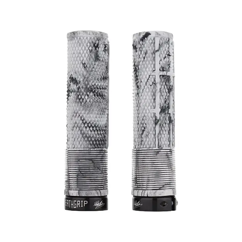 Balfes Bikes Dmr DMR Brendog Deathgrip Flangeless Grips in Snow Camo | Free postage over £30, £10 off first order, price match & 0% finance.