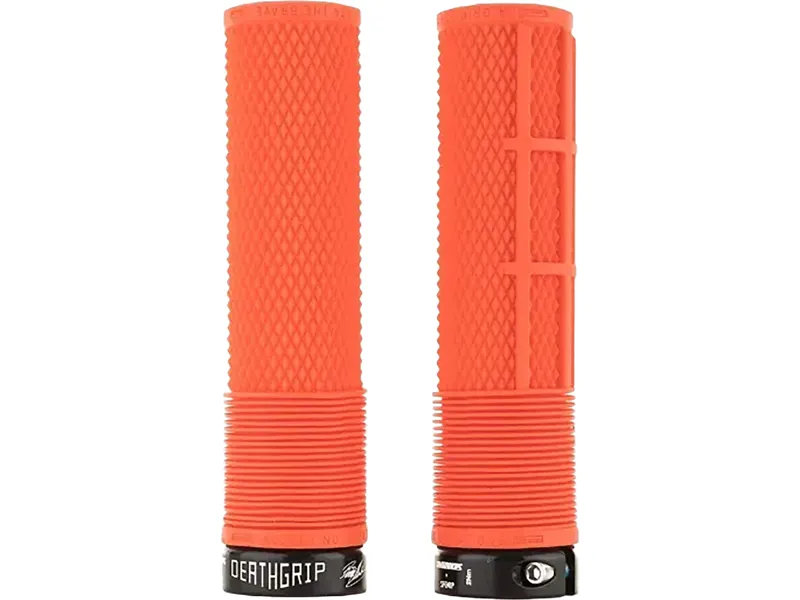 DMR Brendog Deathgrip Flangeless Grips in Tango Orange