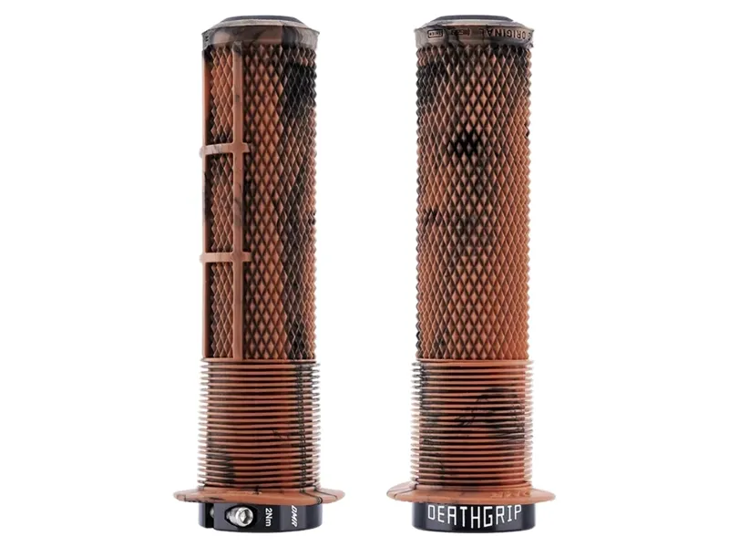 Balfes Bikes Dmr DMR DeathGrip 2 Flanged Thick Grip in Brown Marble | Free postage over £30, £10 off first order, price match & 0% finance.