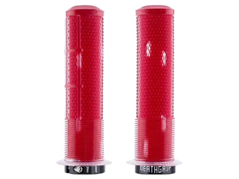 Balfes Bikes Dmr DMR DeathGrip 2 Flanged Thick Grip in Clear Red | Free postage over £30, £10 off first order, price match & 0% finance.