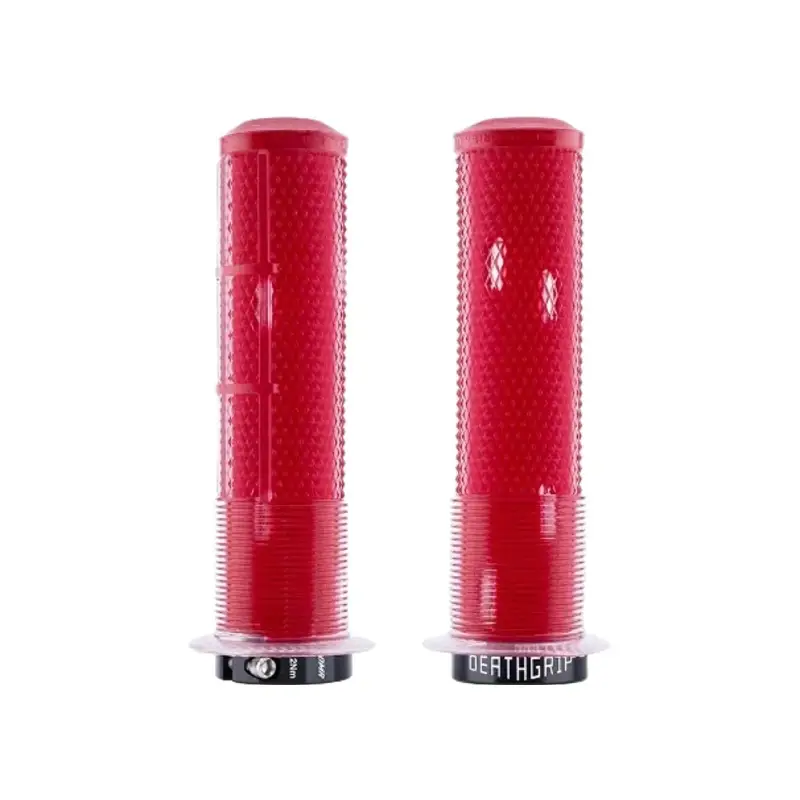 Balfes Bikes Dmr DMR DeathGrip 2 Flanged Thick Grip in Clear Red | Free postage over £30, £10 off first order, price match & 0% finance.