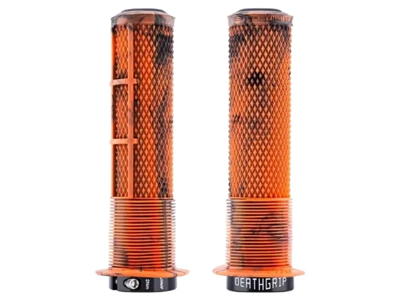 Balfes Bikes Dmr DMR DeathGrip 2 Flanged Thick Grip in Orange Marble | Free postage over £30, £10 off first order, price match & 0% finance.