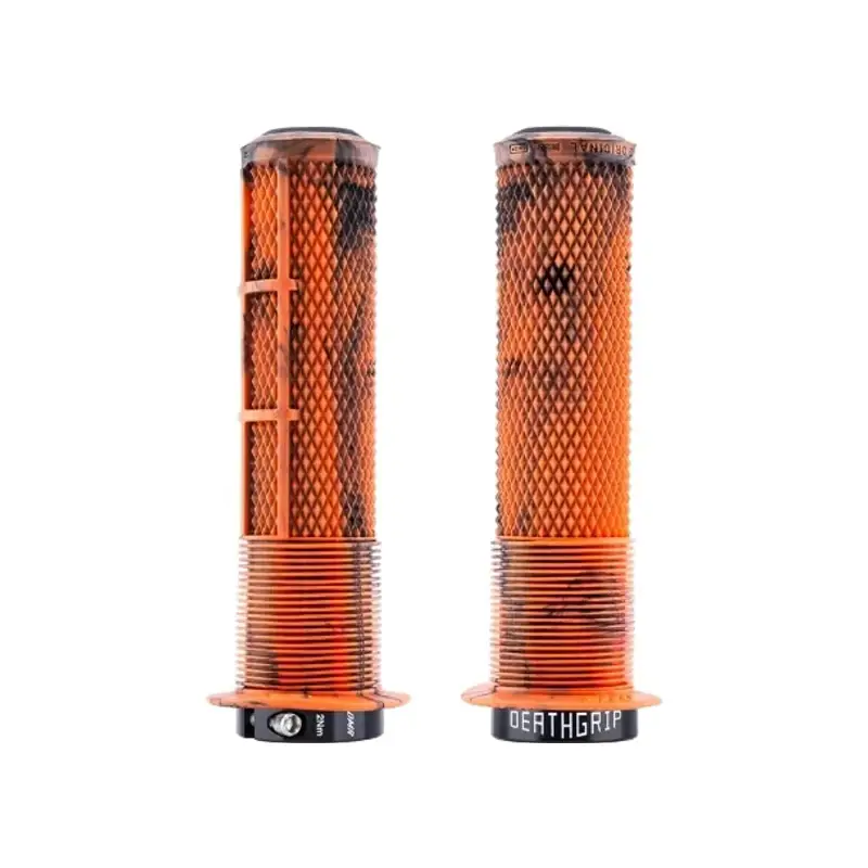 Balfes Bikes Dmr DMR DeathGrip 2 Flanged Thick Grip in Orange Marble | Free postage over £30, £10 off first order, price match & 0% finance.