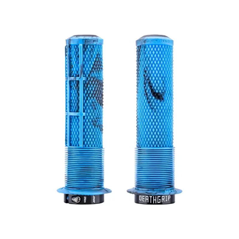 Balfes Bikes Dmr DMR DeathGrip 2 Flanged Thin Grip in Blue Marble | Free postage over £30, £10 off first order, price match & 0% finance.