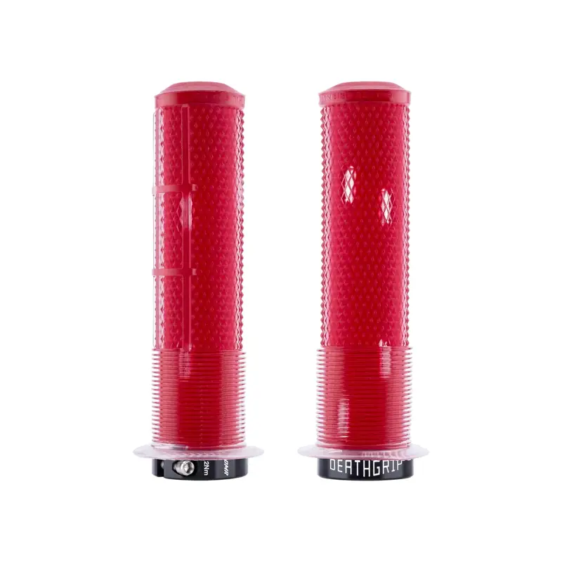 Balfes Bikes Dmr DMR DeathGrip 2 Flanged Thin Grip in Clear Red | Free postage over £30, £10 off first order, price match & 0% finance.