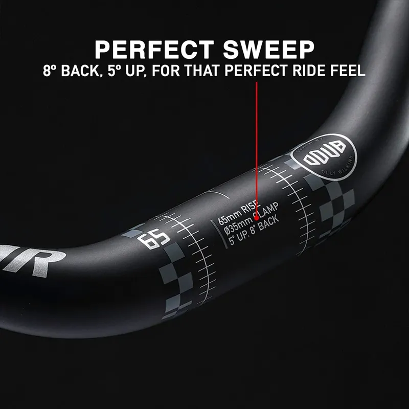 DMR ODUB Alloy Handlebar 35 20mm Rise 35mm in Black-5