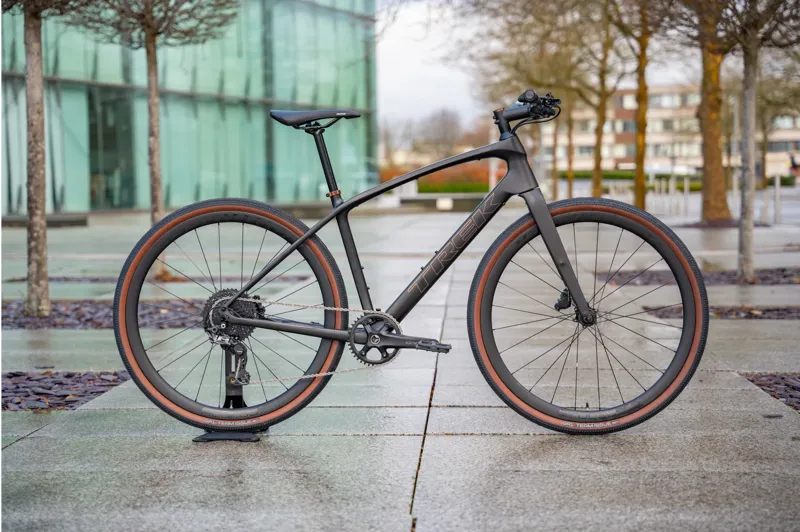 EX DISPLAY Trek FX Sport 6 Hybrid Bike Small 2025 in Carbon Smoke -1