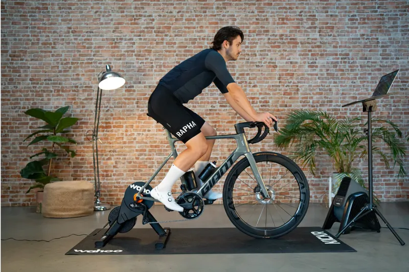 Wahoo KICKR CORE V2 with Cog and Click Smart Turbo Trainer and Mat Bundle-5