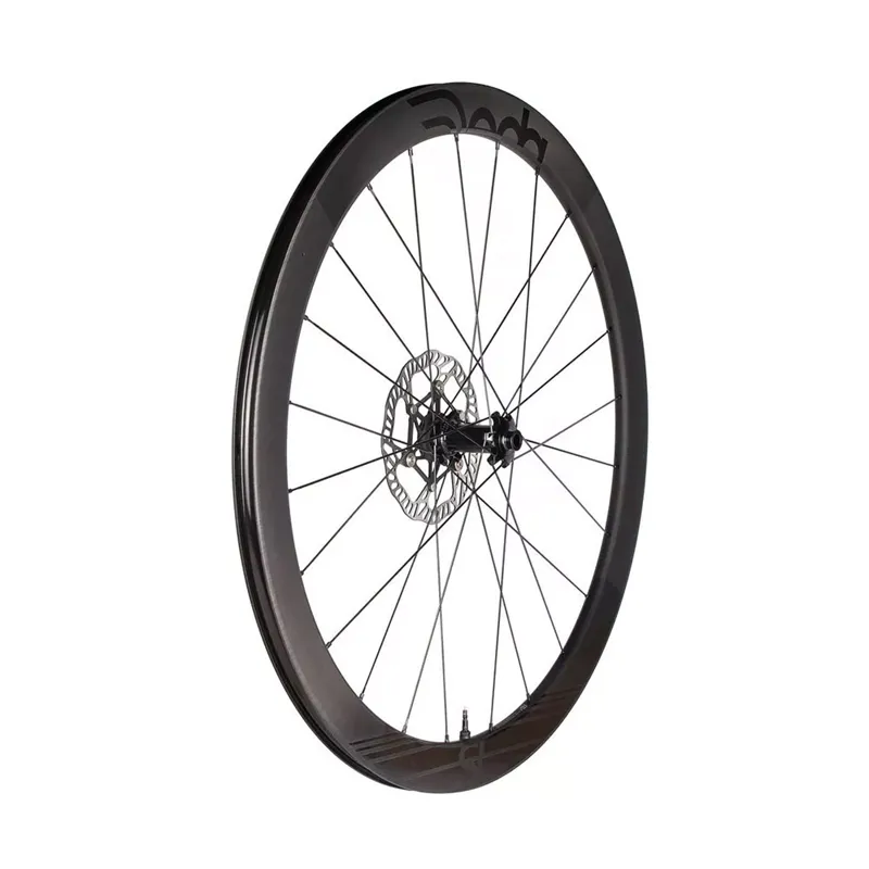 Deda SL4 DB Carbon Disc Tubeless 700c Shimano Road Wheelset in Black-2