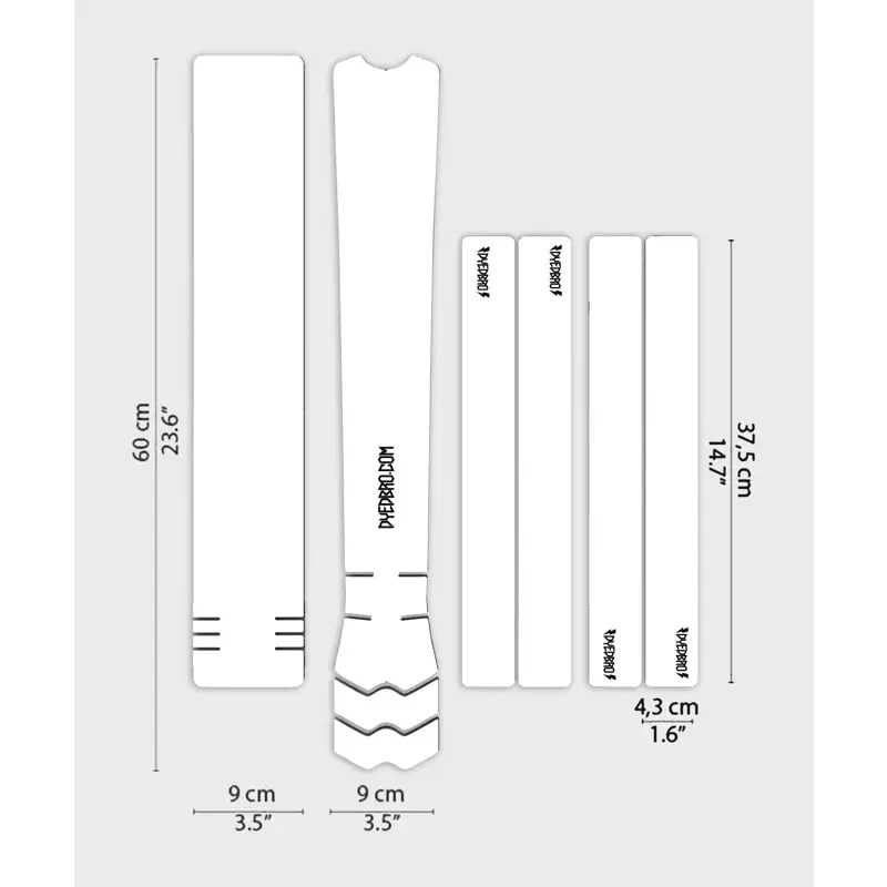 Balfes Bikes Dyedbro Clear MTB Frame Protection Kit in Glitter | Free postage over £30, £10 off first order, price match & 0% finance.