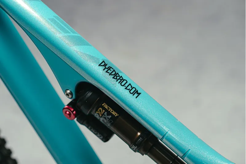 Dyedbro Clear MTB Frame Protection Kit in Glitter-1