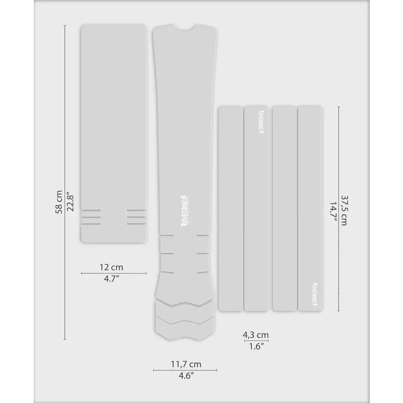 Balfes Bikes Dyedbro Clear Gloss e-Bike Frame Protection Kit in White | Free postage over £30, £10 off first order, price match & 0% finance.