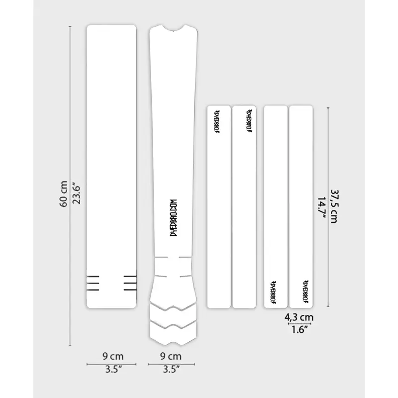 Balfes Bikes Dyedbro DYEDBRO MTB Frame Protection Clear in Matte Black | Free postage over £30, £10 off first order, price match & 0% finance.