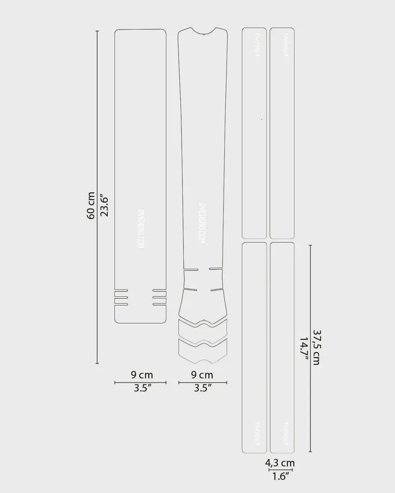DYEDBRO MTB Frame Protection Clear in Matte White