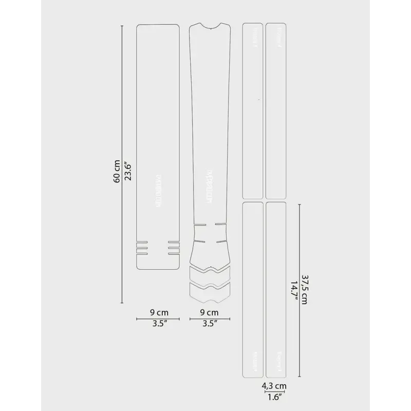 Balfes Bikes Dyedbro DYEDBRO MTB Frame Protection Clear in Matte White | Free postage over £30, £10 off first order, price match & 0% finance.
