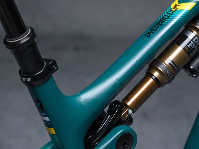 DYEDBRO MTB Frame Protection Clear in Matte White-4