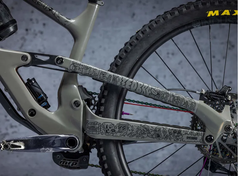 Dyedbro Juay x Dyedbro MTB Frame Protection Kit in Black-5