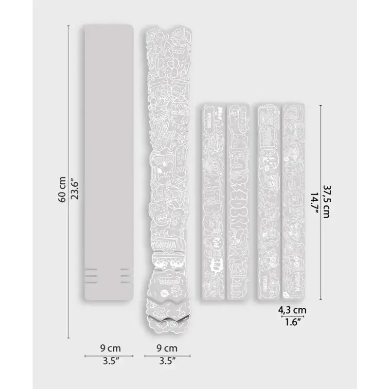 Balfes Bikes Dyedbro Juay x Dyedbro MTB Frame Protection Kit in White | Free postage over £30, £10 off first order, price match & 0% finance.