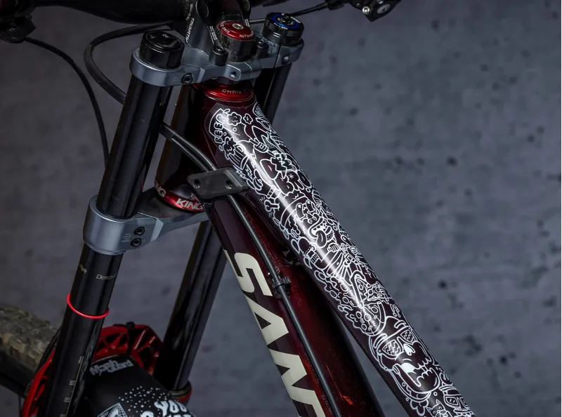 Dyedbro Juay x Dyedbro MTB Frame Protection Kit in White-3