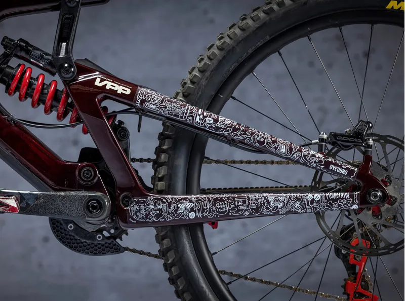Dyedbro Juay x Dyedbro MTB Frame Protection Kit in White-5