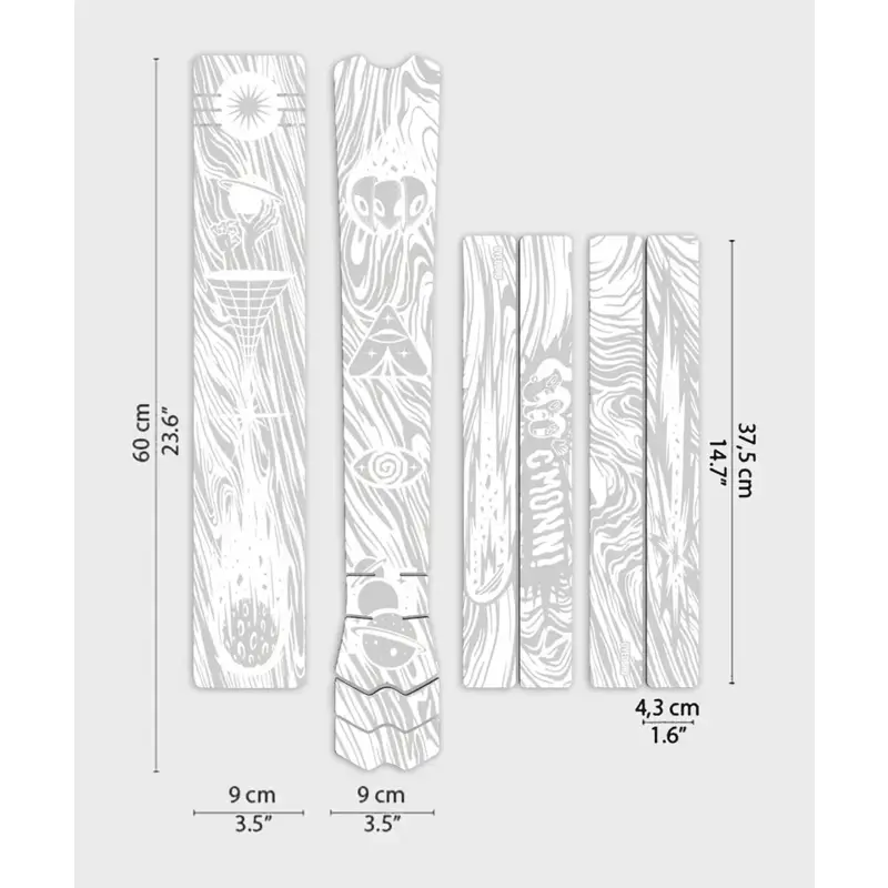 Balfes Bikes Dyedbro Kaos MTB Frame Protection Kit in Gloss Black | Free postage over £30, £10 off first order, price match & 0% finance.