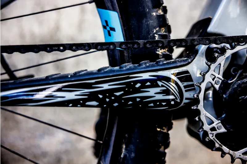 Dyedbro Kaos MTB Frame Protection Kit in Gloss Black-1