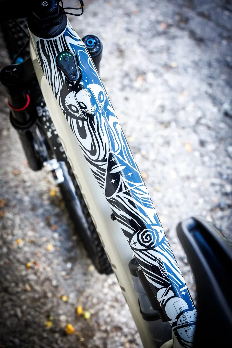 Dyedbro Kaos MTB Frame Protection Kit in Gloss Black-1