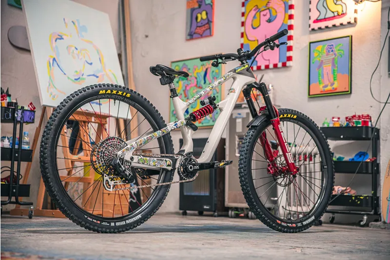 Dyedbro Kiko CLJ Artist Series Gloss MTB Frame Protection Kit in Multicolour-1