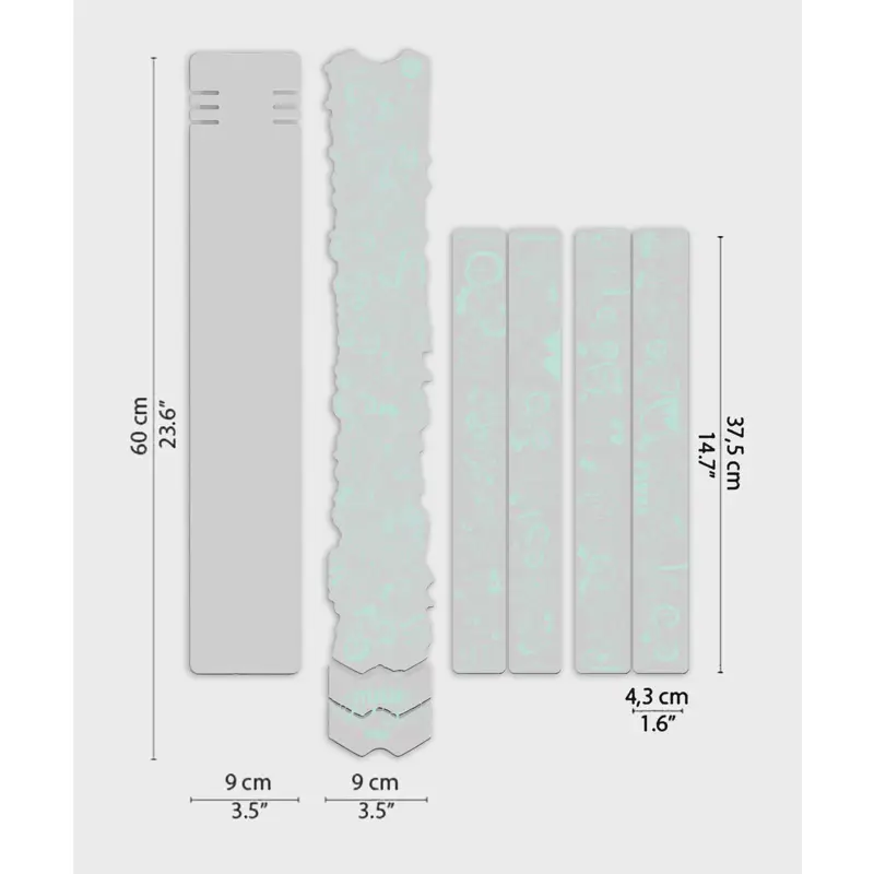 Balfes Bikes Dyedbro Kiko CLJ Artist Series Gloss MTB Frame Protection Kit in Mint | Free postage over £30, £10 off first order, price match & 0% finance.