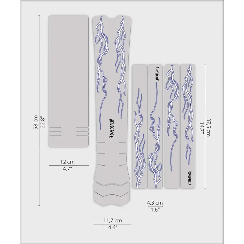 Balfes Bikes Dyedbro Lightning e-Bike Protection Kit in Blue | Free postage over £30, £10 off first order, price match & 0% finance.