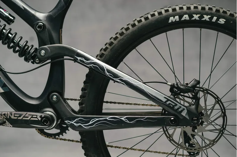 Dyedbro Lightning MTB Frame Protection Kit in Blue-2