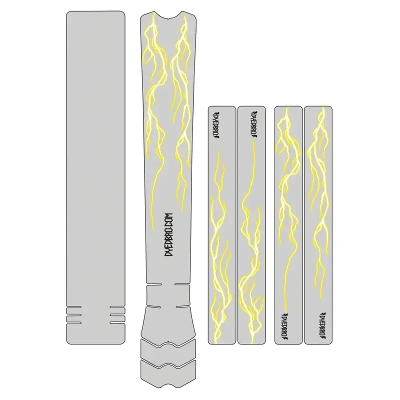 Balfes Bikes Dyedbro Lightning MTB Frame Protection Kit in Yellow | Free postage over £30, £10 off first order, price match & 0% finance.