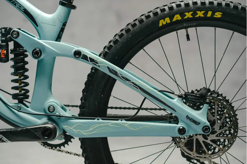 Dyedbro Lightning MTB Frame Protection Kit in Yellow-2