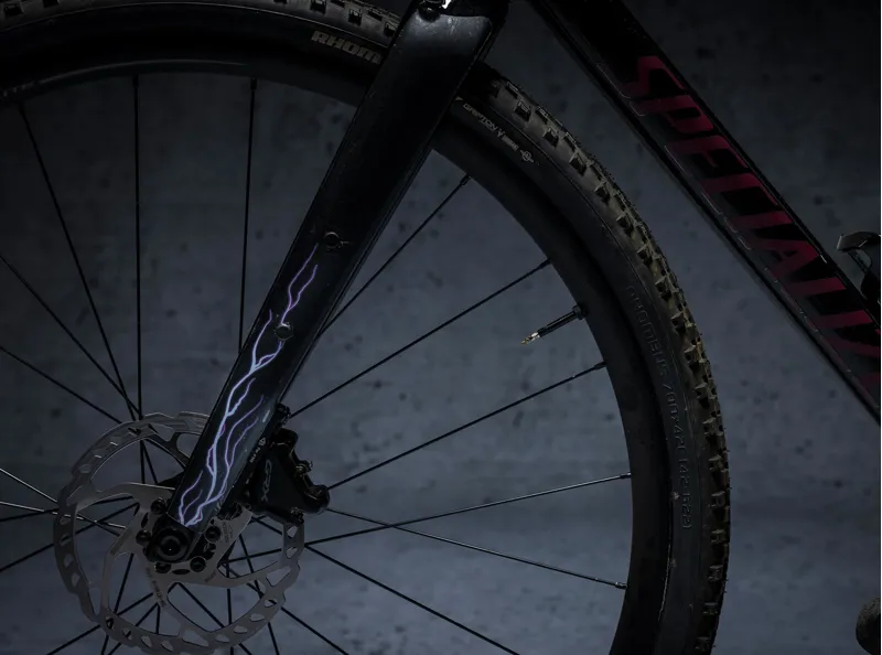 Dyedbro Lightning Gravel Frame Protection Kit in Pink-4