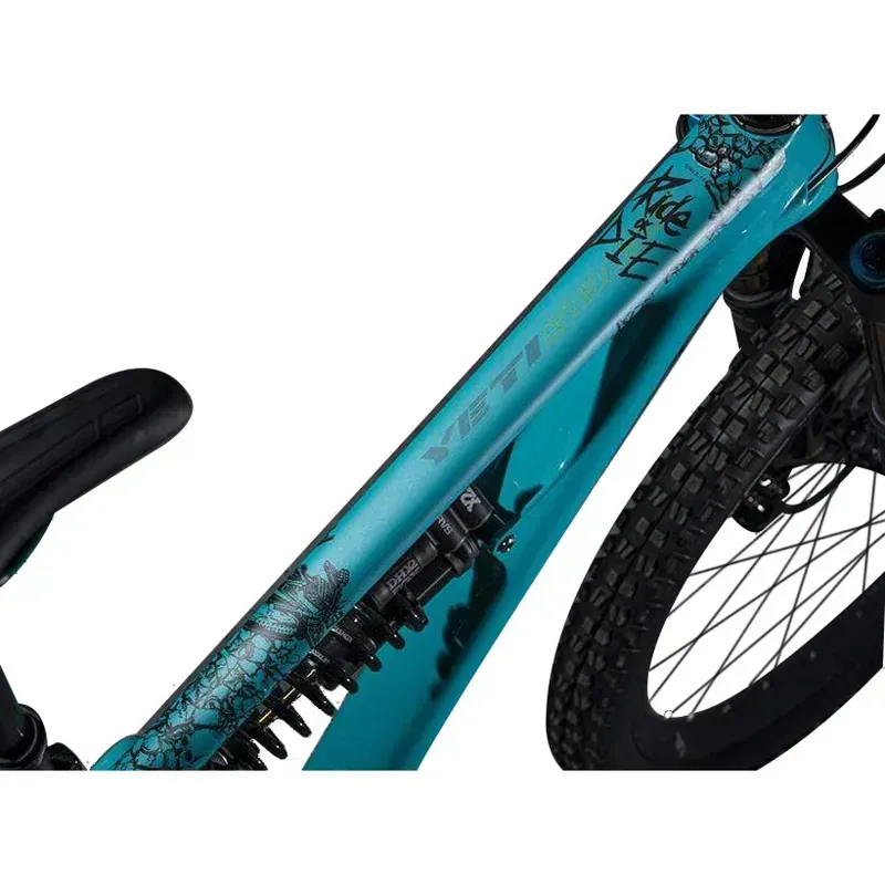 Dyedbro Ride or Die MTB Frame Protection Kit in Black-1