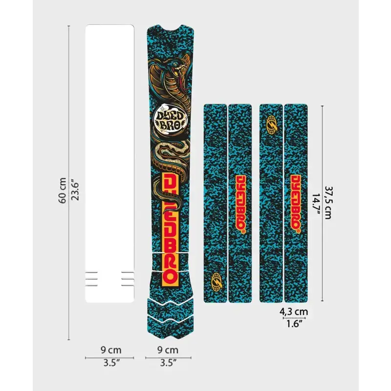 Balfes Bikes Dyedbro RRR x Dyedbro MTB Frame Protection Kit in Blue | Free postage over £30, £10 off first order, price match & 0% finance.