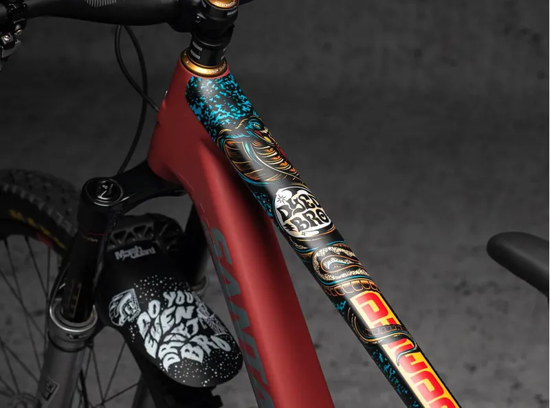 Dyedbro RRR x Dyedbro MTB Frame Protection Kit in Blue-4