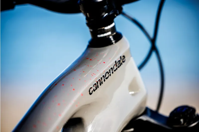 Dyedbro Speckled Gloss MTB Frame Protection Kit in Red-1